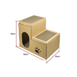 Cat Cardboard House Tree Tower Condo Scratcher Pet Post Pad Mat Furniture Randy & Travis Machinery