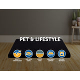 110CM XL Pet Bed Mattress Dog Cat Memory Foam Pad Mat Cushion Palermo