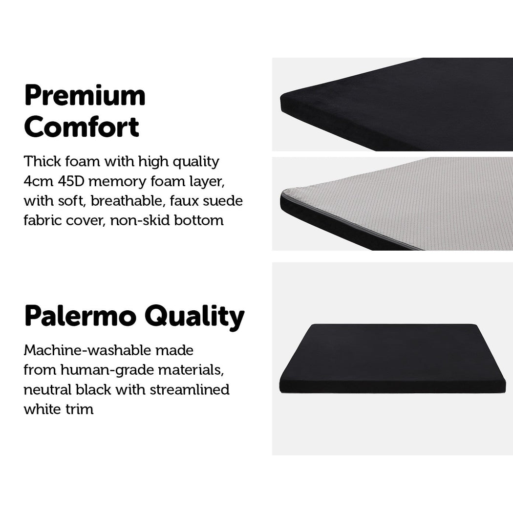 110CM XL Pet Bed Mattress Dog Cat Memory Foam Pad Mat Cushion Palermo