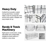 24" 8 Panel Pet Dog Playpen Puppy Exercise Cage Enclosure Fence Play Pen Randy & Travis Machinery