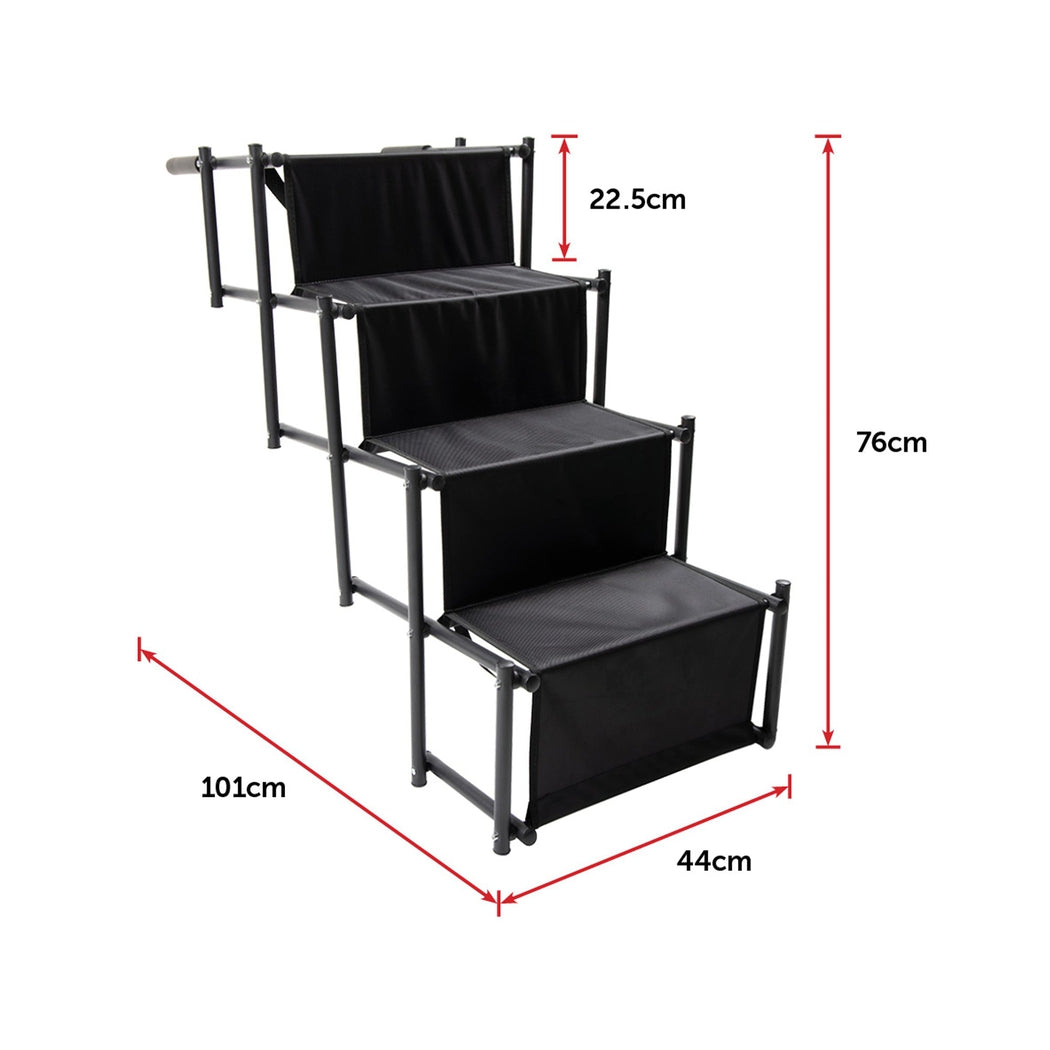 Folding Pet Dog Car Boot Access Steps Ladder Stairs Strong Lightweight Randy & Travis Machinery