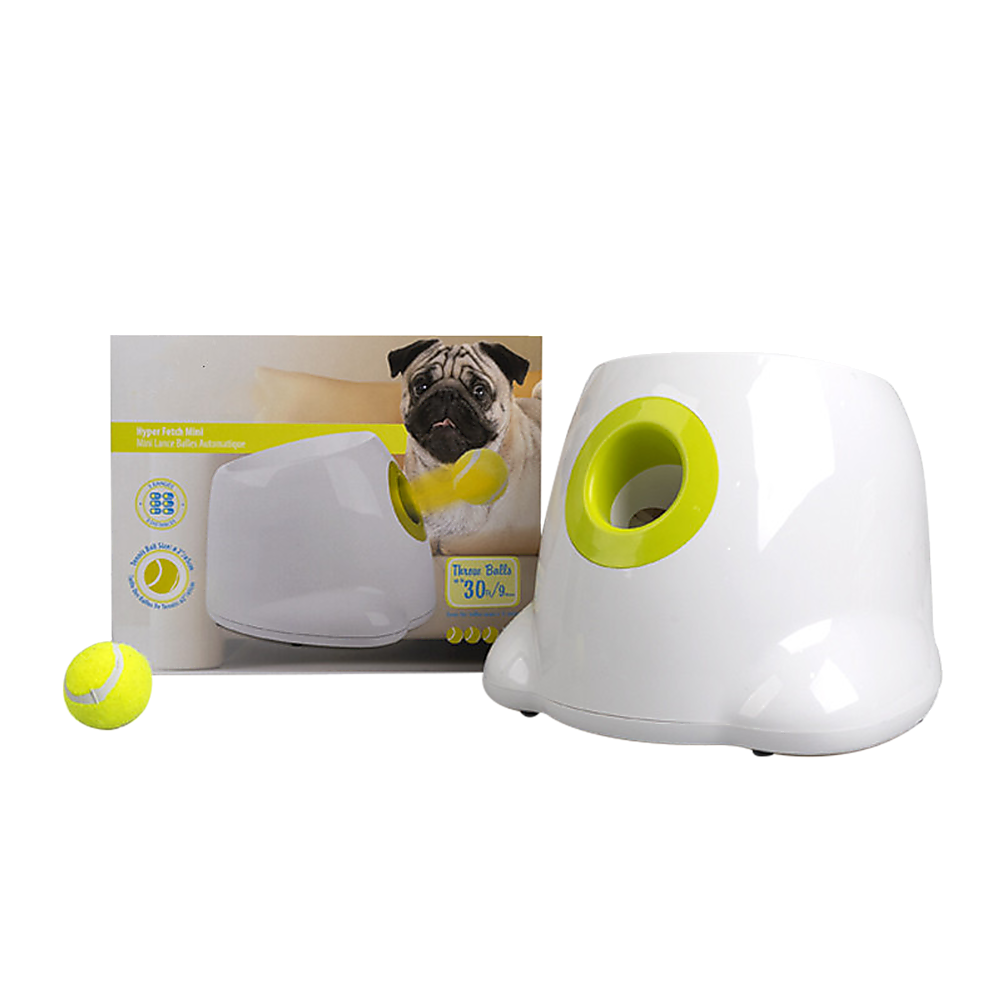 Dog Ball Launcher Thrower Automatic Tennis Fetch Throwing Machine 3 Balls Randy & Travis Machinery