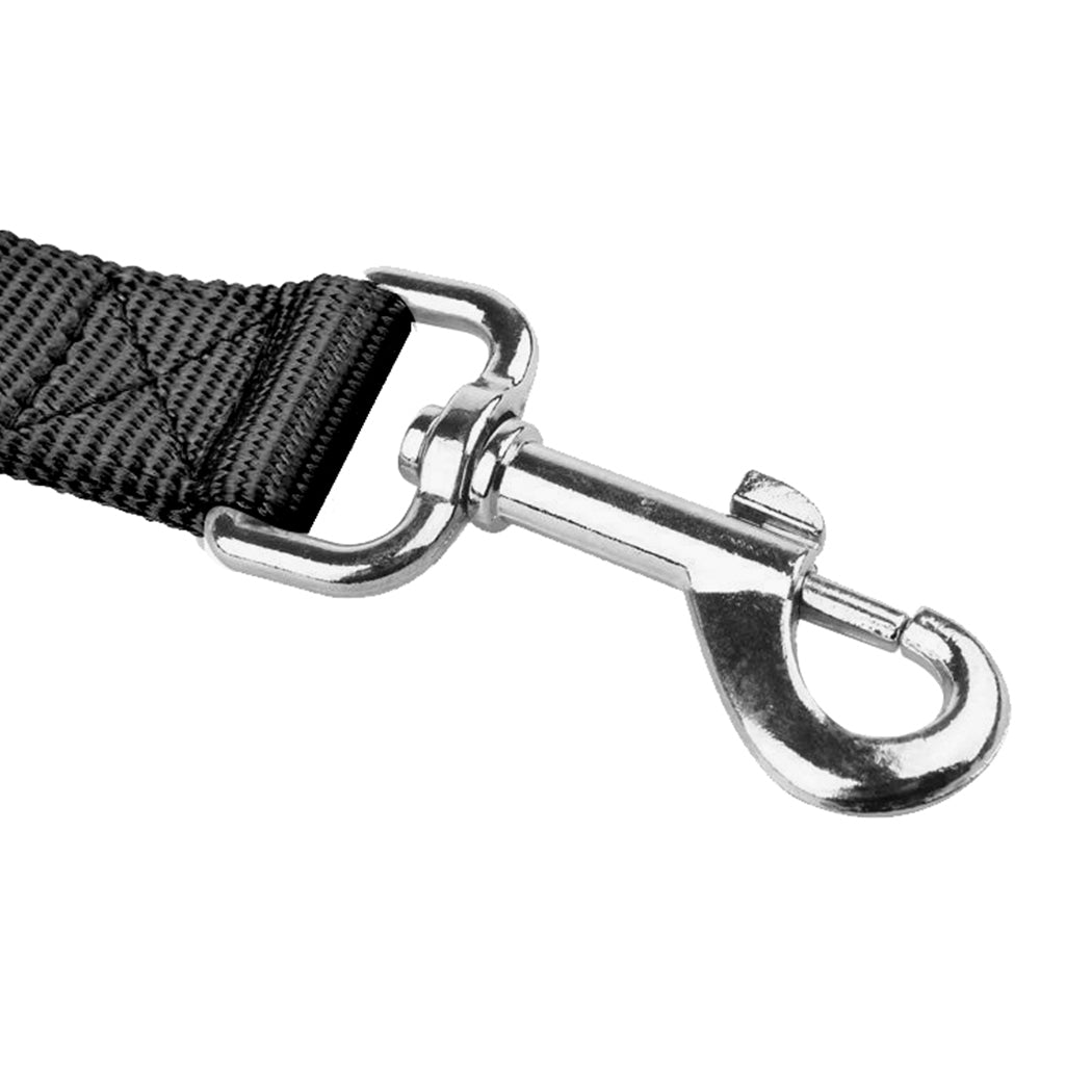 Adjustable Dog Hands Free Leash Waist Belt Buddy Jogging Walking Running Black Uniwide