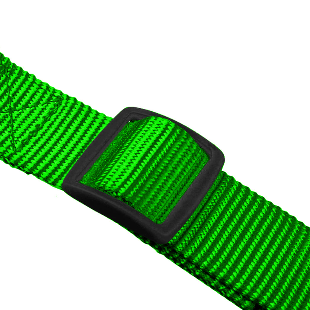 Adjustable Dog Hands Free Leash Waist Belt Buddy Jogging Walking Running Green Uniwide