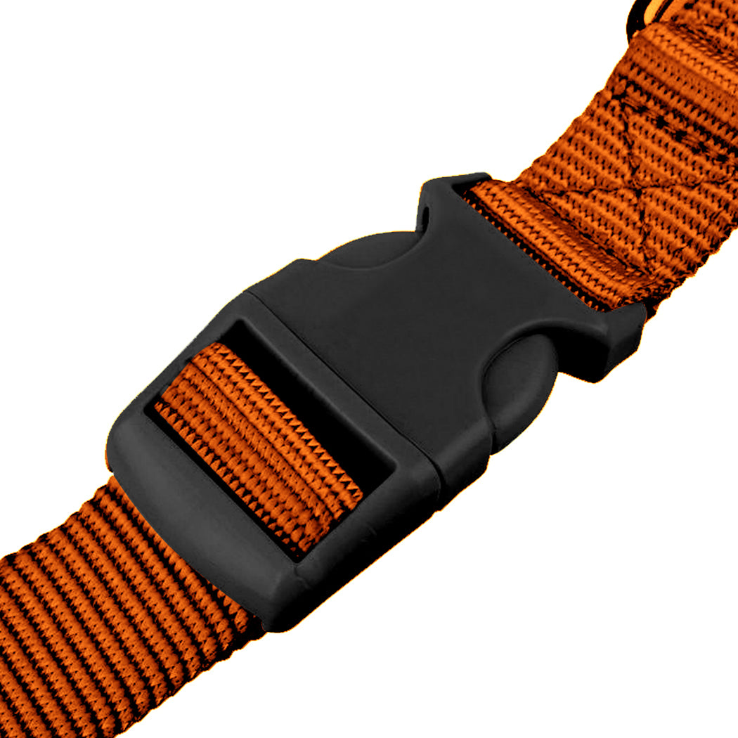 Adjustable Dog Hands Free Leash Waist Belt Buddy Jogging Walking Running Orange Uniwide