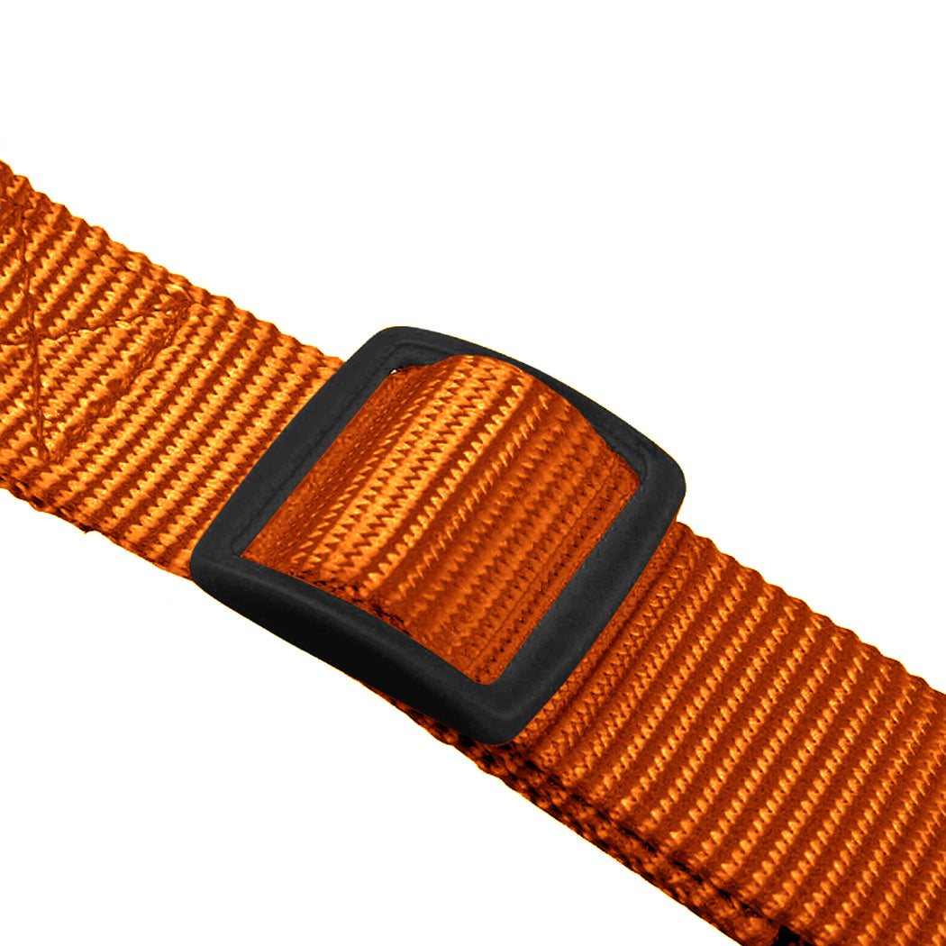 Adjustable Dog Hands Free Leash Waist Belt Buddy Jogging Walking Running Orange Uniwide