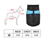 PaWz Dog Winter Jacket Padded Waterproof Pet Clothes Windbreaker Coat M Blue PaWz