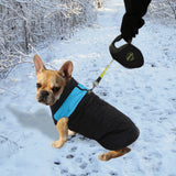 PaWz Dog Winter Jacket Padded Waterproof Pet Clothes Windbreaker Coat M Blue PaWz