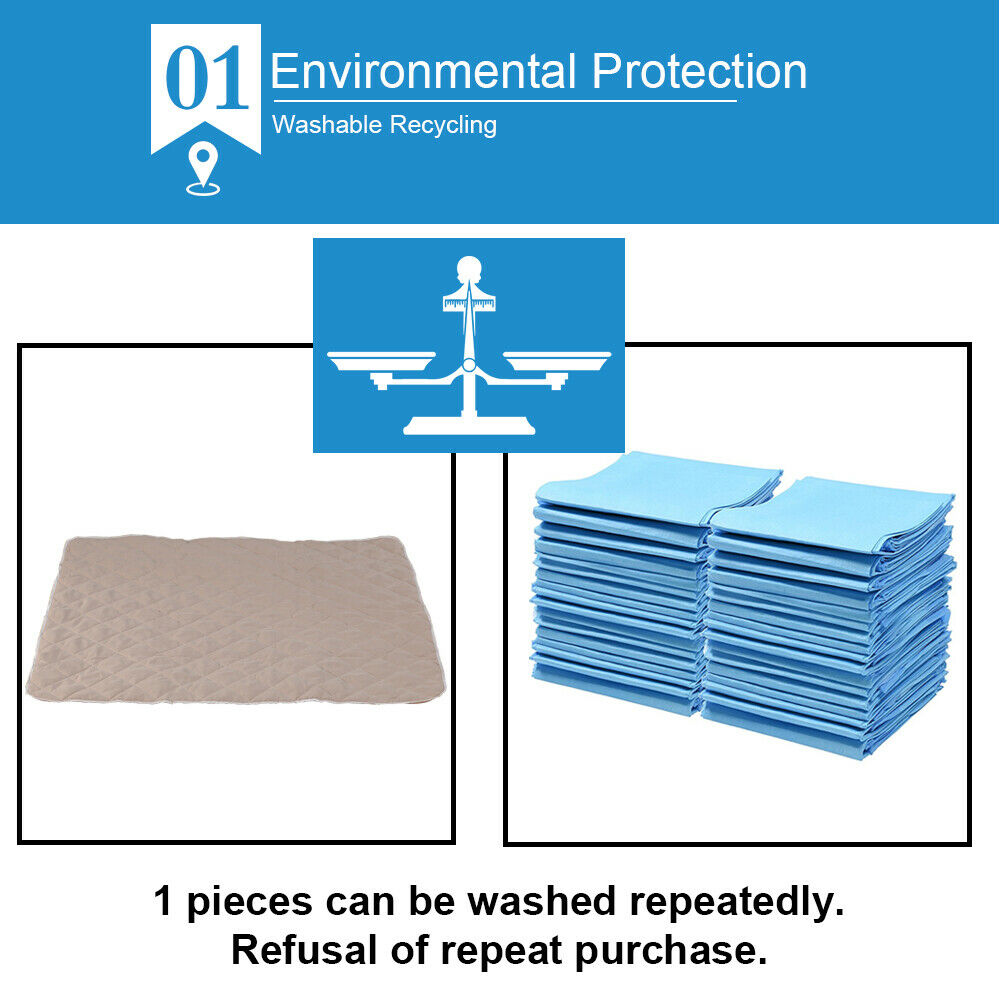 PaWz 2 Pcs 120x180 cm Reusable Waterproof Pet Puppy Toilet Training Pads PaWz