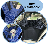 Soft Scratch Proof Nonslip Pet Hammock Car Seat Protector Blue