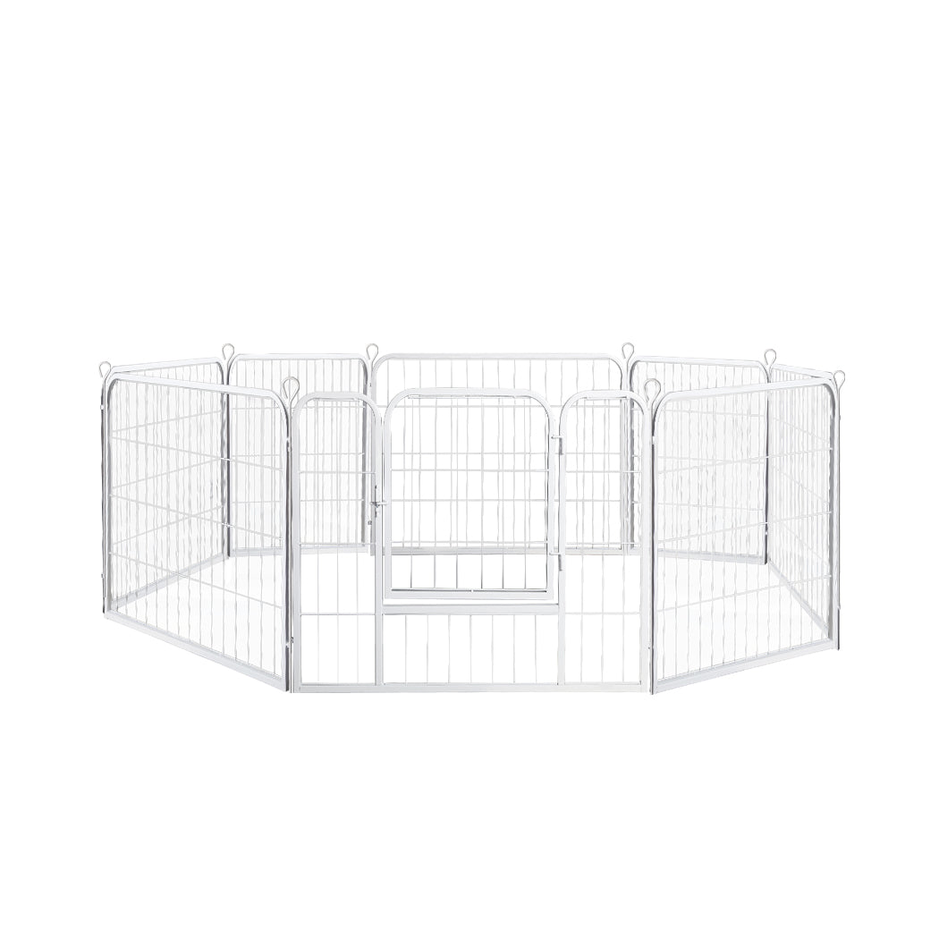 PaWz 8 Panel 24'' Pet Dog Playpen Puppy Exercise Cage Enclosure Fence Metal PaWz