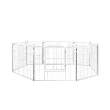 PaWz 8 Panel 24'' Pet Dog Playpen Puppy Exercise Cage Enclosure Fence Metal PaWz