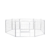 PaWz 8 Panel 24'' Pet Dog Playpen Puppy Exercise Cage Enclosure Fence Metal PaWz