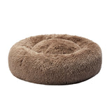 PaWz Pet Bed Cat Dog Donut Nest Calming Mat Kennel Cave Deep Sleeping Brown XXXL