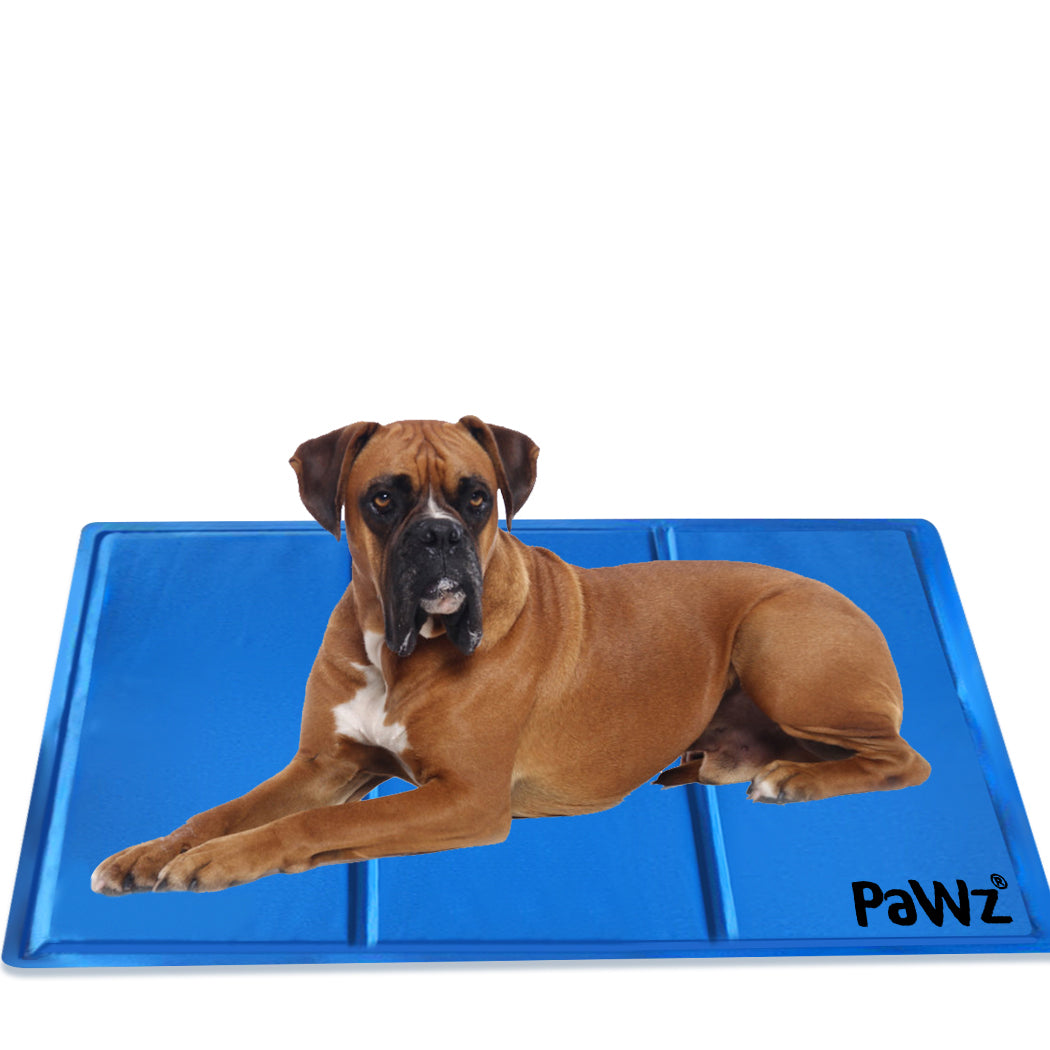 PaWz Pet Cooling Mat Gel Mats Bed Cool Pad Puppy Cat Non-Toxic Summer 110x70cm PaWz