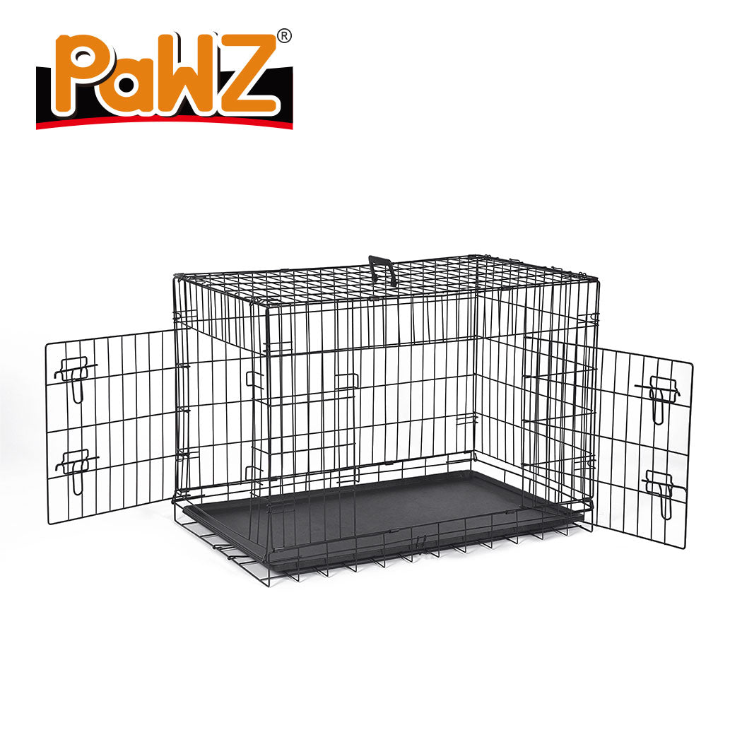 PaWz Pet Dog Cage Crate Kennel Portable Collapsible Puppy Metal Playpen 42" PaWz
