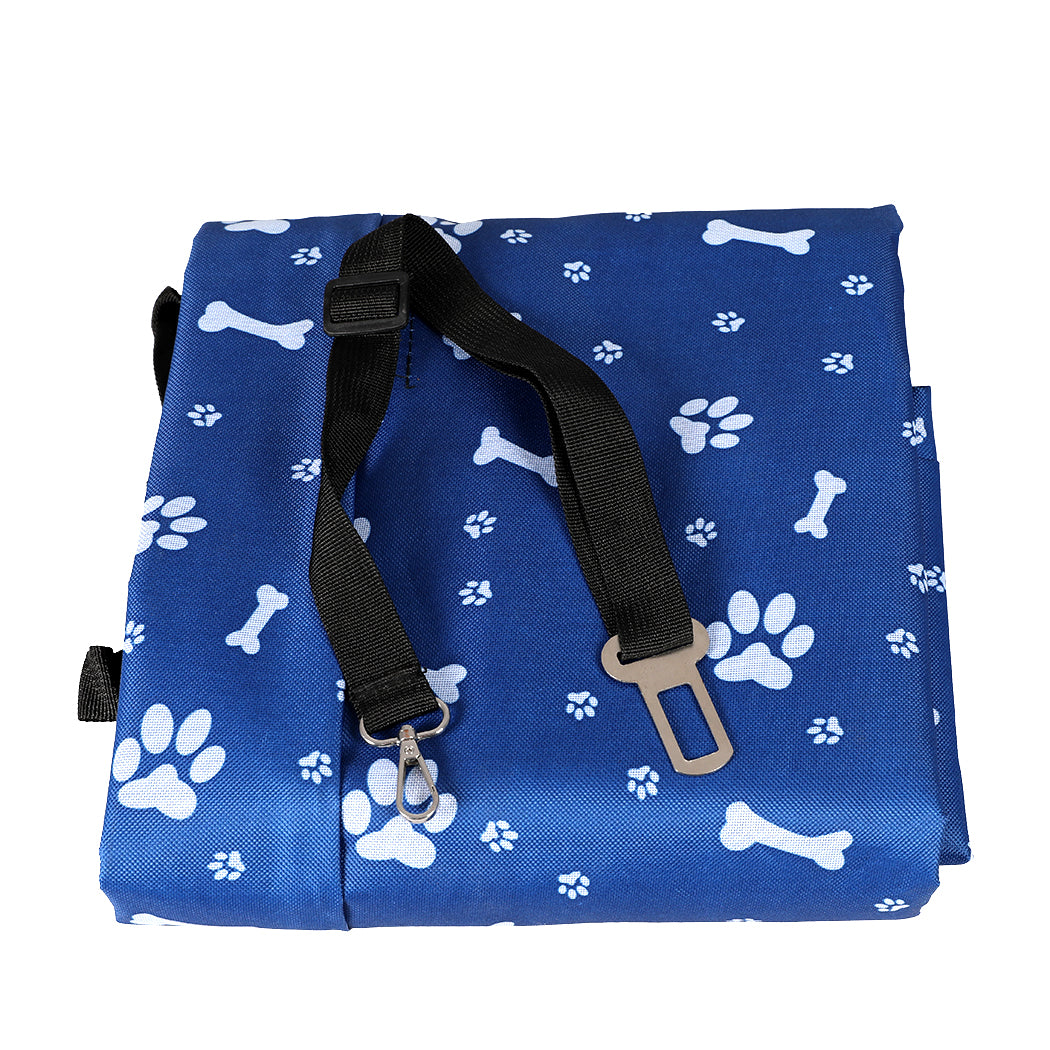 PaWz Pet Back Car Seat Cover Hammock Nonslip Dog Puppy Cat Waterproof Rear Blue PaWz