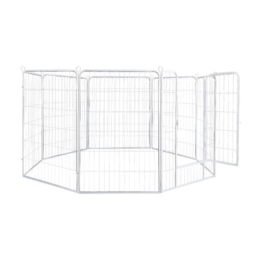 PaWz 8 Panel 32'' Pet Dog Playpen Puppy Exercise Cage Enclosure Fence Metal PaWz