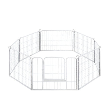 PaWz 8 Panel 24'' Pet Dog Playpen Puppy Exercise Cage Enclosure Fence Metal PaWz