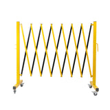 Expandable Portable Safety Barrier With Castors 350cm Retractable Isolation Fence Unbranded