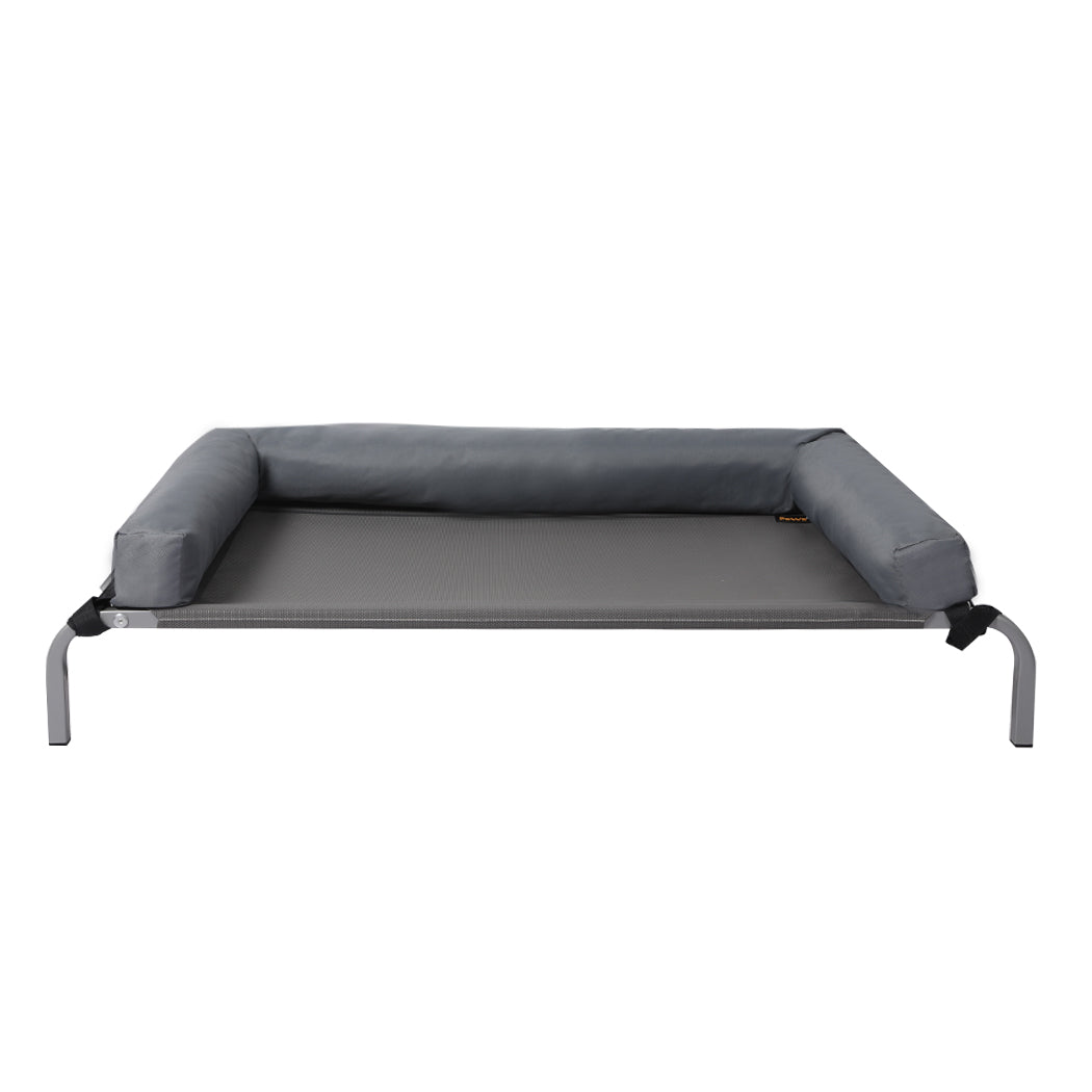 PaWz Elevated Pet Bed Dog Puppy Cat Trampoline Hammock Raised Heavy Duty Grey L PaWz
