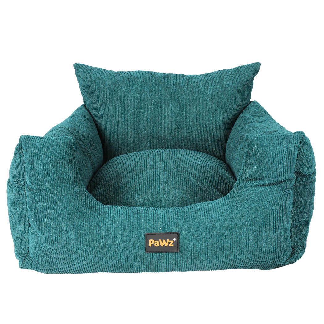 PaWz Pet Car Booster Seat Dog Protector Portable Travel Bed Removable Green M PaWz