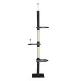 PaWz Cat Scratching Post Tree Condo Furniture Scratcher Tower 228-288 High Grey PaWz