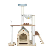 PaWz Cat Tree Scratching Post Scratcher Cats Tower Wood Condo Toys House 138cm PaWz