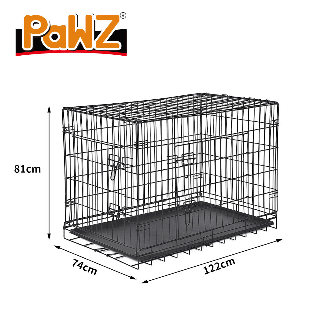 PaWz Pet Dog Cage Crate Kennel Portable Collapsible Puppy Metal Playpen 48" PaWz