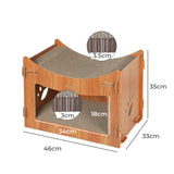 PaWz Cat Scratcher Scratching Board Corrugated Cardboard Condo House Large Petsleisure