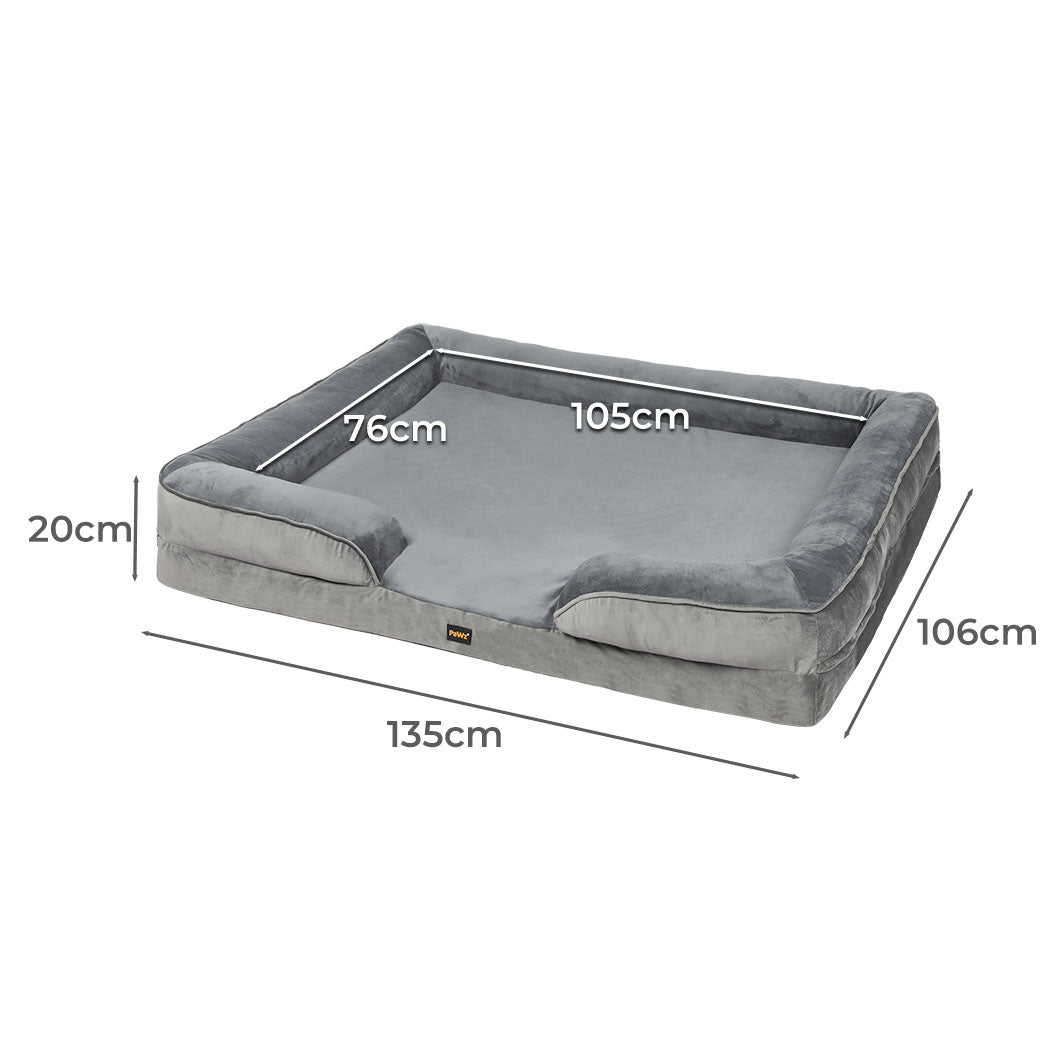 PaWz Memory Foam Pet Sofa Bed Cushion Dog Mat Washable Removable Orthopedic XXL Petsleisure