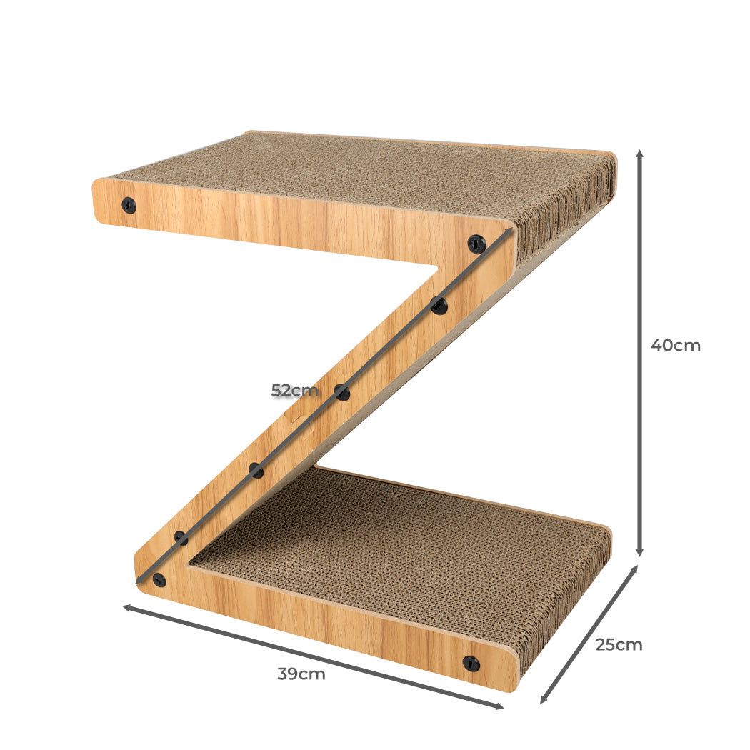 PaWz Cat Scratcher Scratching Board Corrugated Cardboard Scratch Bed Toy Pad Mat Petsleisure
