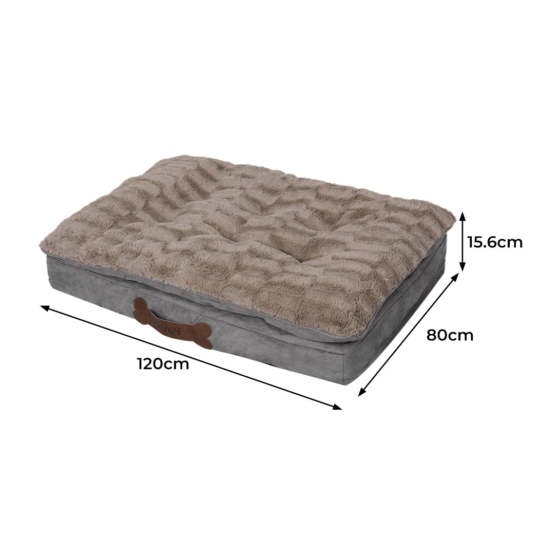 PaWz Dog Calming Bed Pet Cat Removable Cover Washable Orthopedic Memory Foam XL PaWz