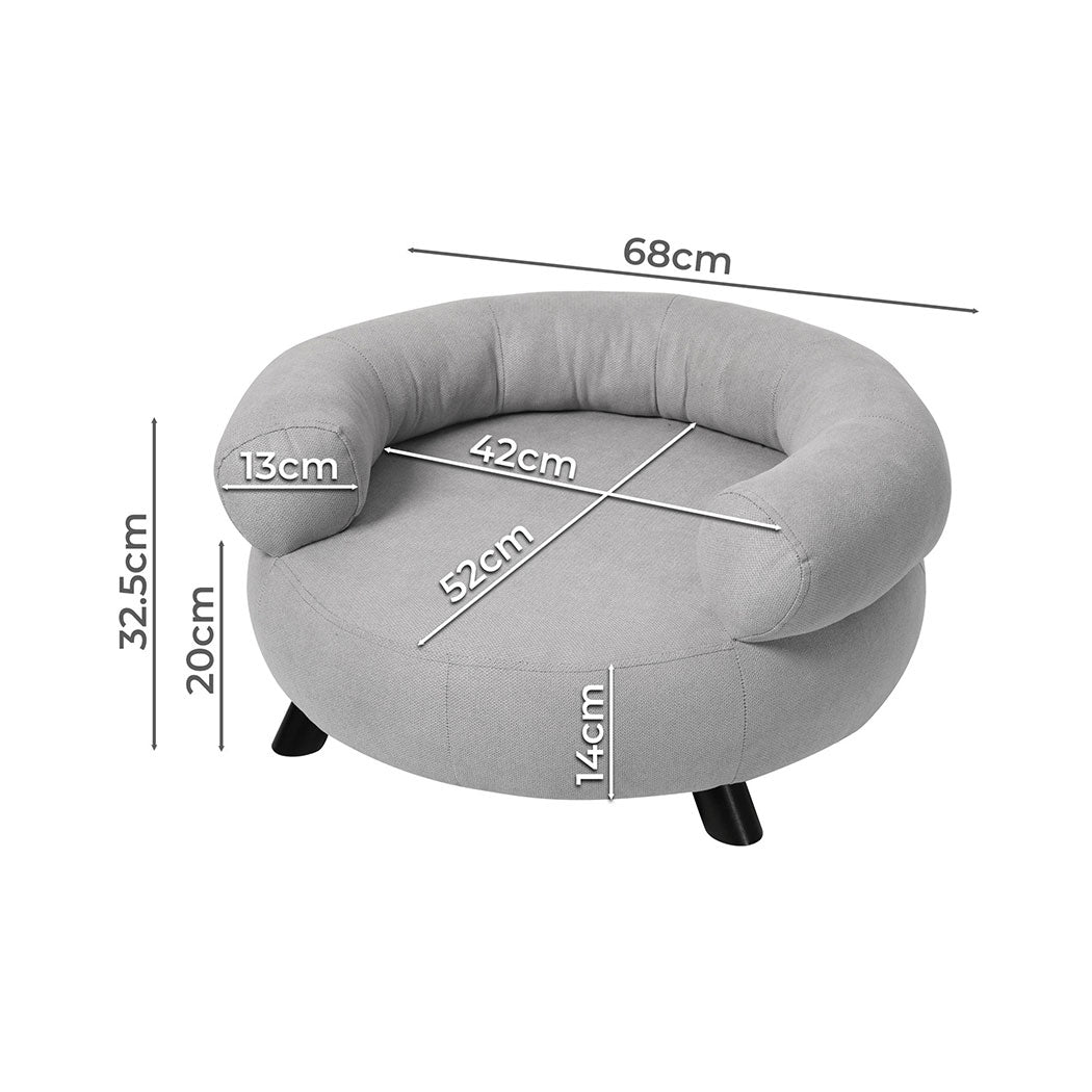 PaWz Pet Sofa Bed Dog Cat Warm Soft Round Lounge Couch Removable Cushion Small Petsleisure