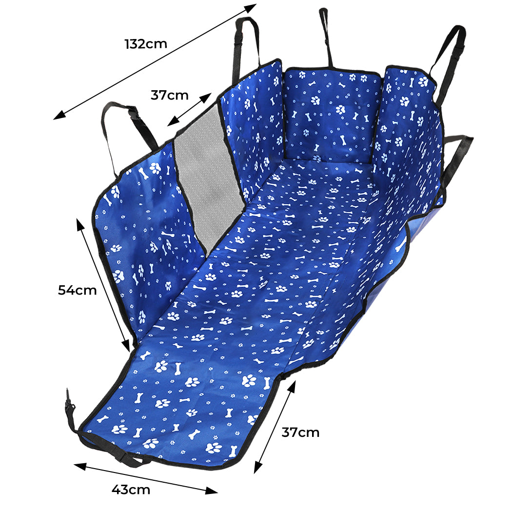 PaWz Pet Back Car Seat Cover Hammock Nonslip Dog Puppy Cat Waterproof Rear Blue PaWz