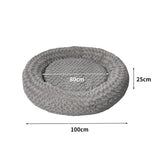 PaWz Calming Dog Bed Warm Soft Plush Sofa Pet Cat Cave Washable Portable Grey XL PaWz