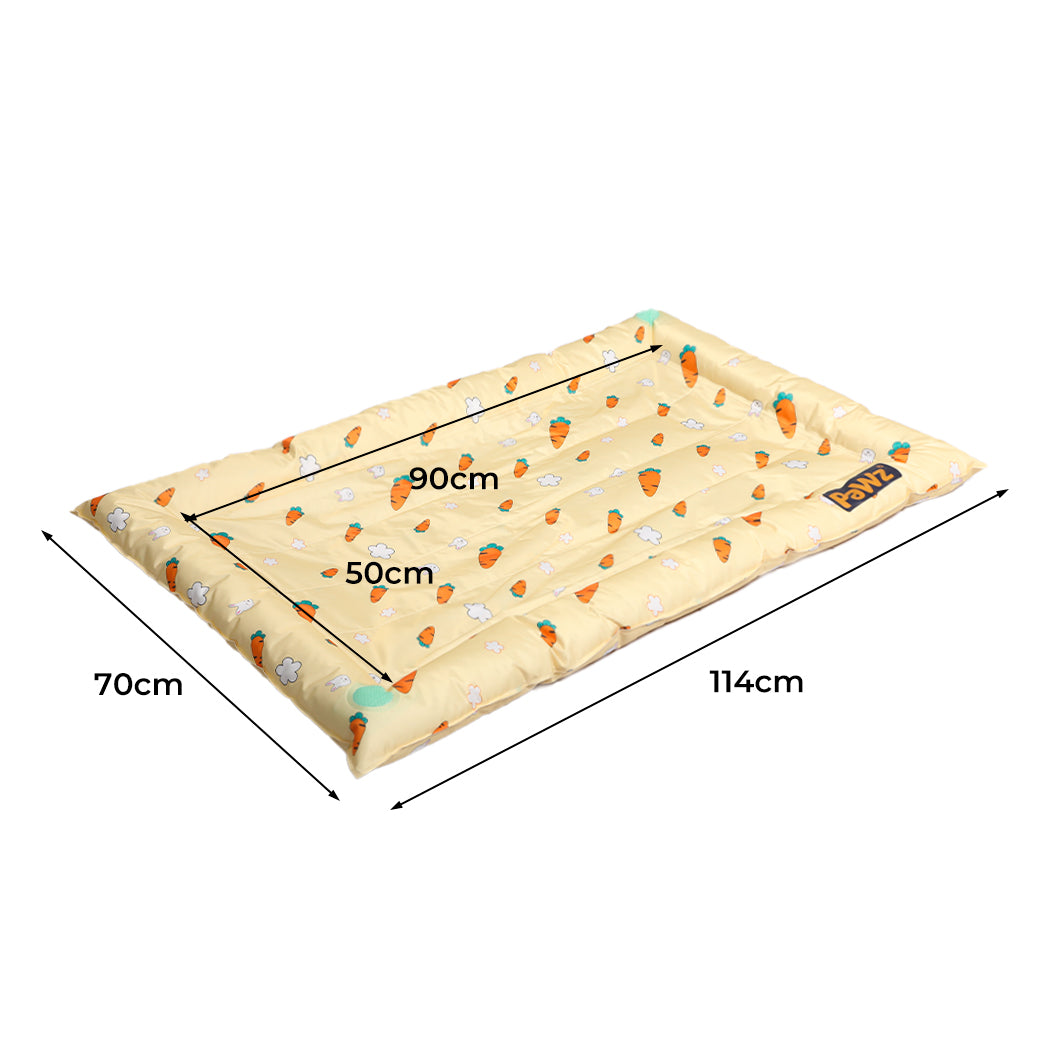 PaWz Pet Cool Gel Mat Cat Bed Dog Bolster Waterproof Self-cooling Pads Summer L PaWz