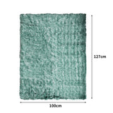 PaWz Dog Blanket Pet Cat Mat Puppy Warm Soft Plush Washable Reusable Large Teal PaWz