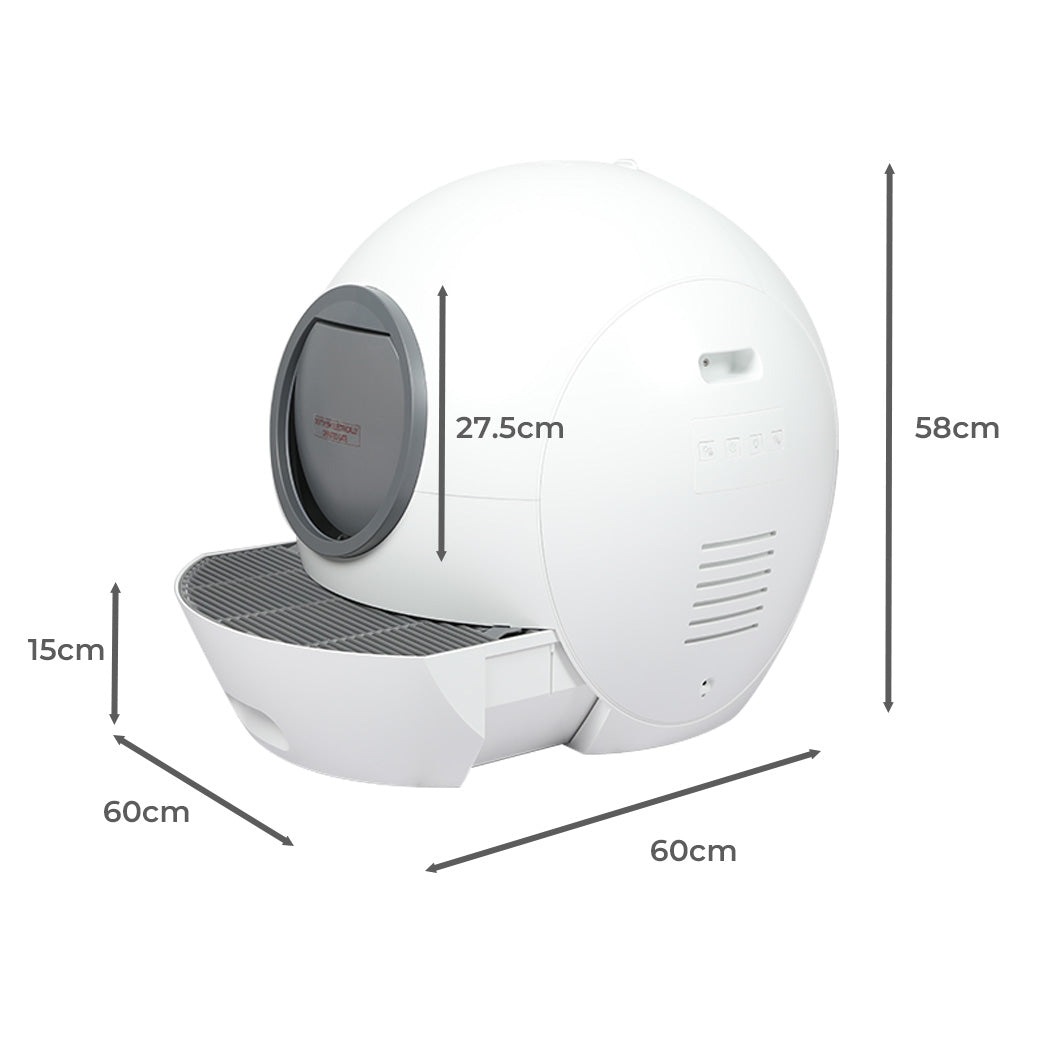 PaWz Automatic Smart Cat Litter Box Self-Cleaning Enclosed Kitty Toilet Hooded PaWz
