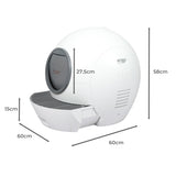 PaWz Automatic Smart Cat Litter Box Self-Cleaning Enclosed Kitty Toilet Hooded PaWz
