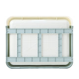 PaWz Foldable Cat Litter Box Tray Enclosed Kitty Toilet Hood Hair Grooming Blue PaWz