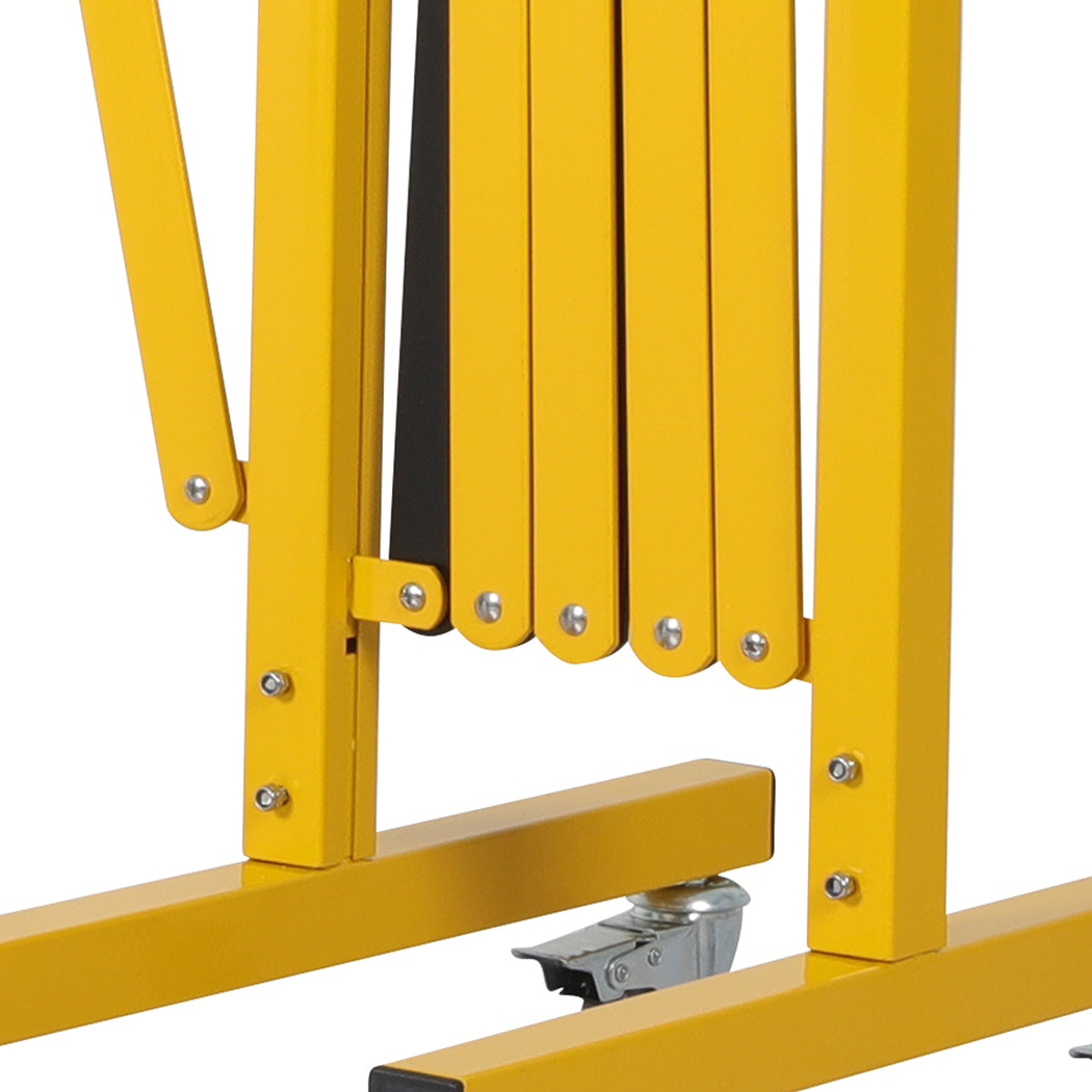 Expandable Portable Safety Barrier With Castors 510cm Retractable Isolation Fence Unbranded