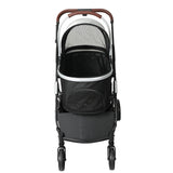 PaWz 4 Wheels Pet Stroller Dog Cat Pram Carrier Travel Foldable Aluminium 50kg PaWz