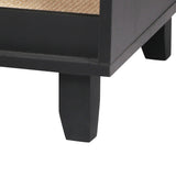 PaWz Enclosed Hooded Cat Litter Box Furniture Scratch Board Side Table Black PaWz