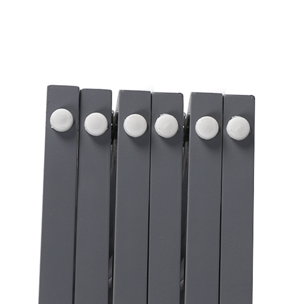 PaWz Wooden Pet Gate Dog Fence Safety Stair Barrier Security Door 6 Panels Grey PaWz