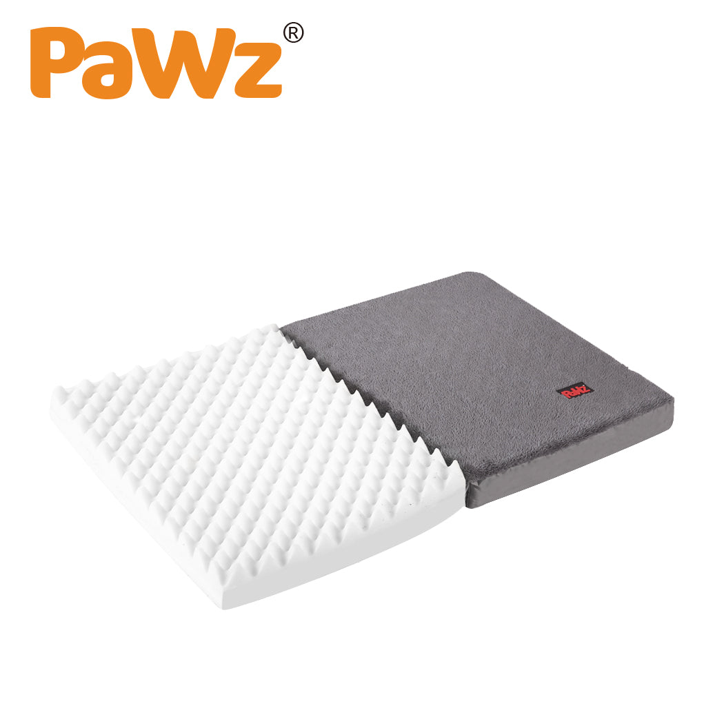 PaWz Pet Bed Foldable Dog Puppy Beds Cushion Pad Pads Soft Plush Black XL PaWz