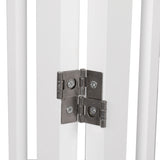 PaWz Wooden Pet Gate Dog Fence Safety Stair Barrier Security Door 3 Panels White PaWz