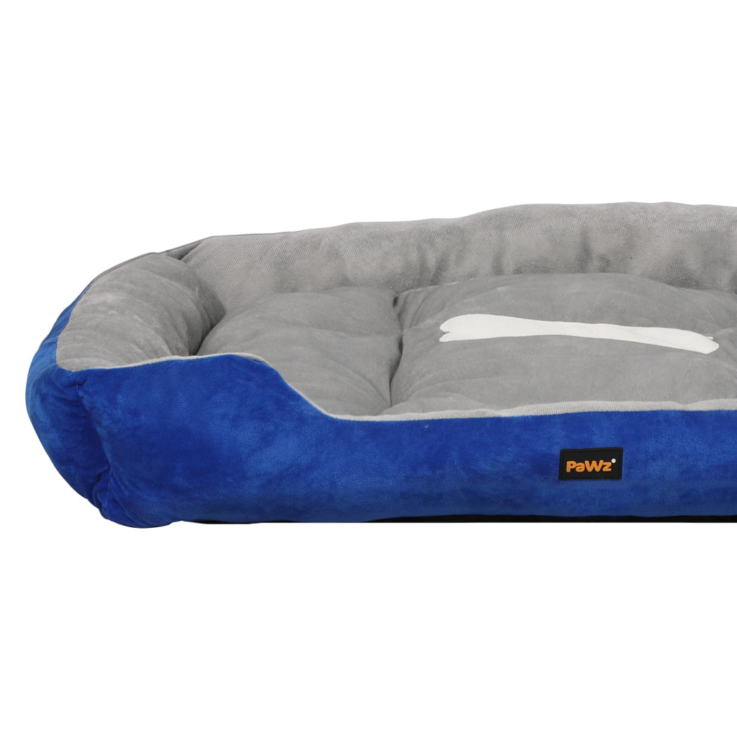 PaWz Pet Bed Dog Beds Bedding Mattress Mat Cushion Soft Pad Pads Mats XXL Navy PaWz