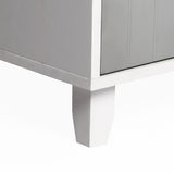 PaWz Enclosed Hooded Cat Litter Box Furniture Scratch Board Pet House Table Grey PaWz