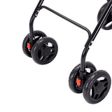 PaWz Two-tier Pet Stroller Double Dog Pram Cat Carrier Travel Pushchair Foldable Petsleisure